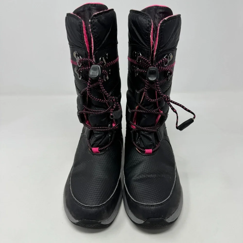Merrell Arctic Blast Snow Boots Black Pink Waterproof Girl Size 13‎